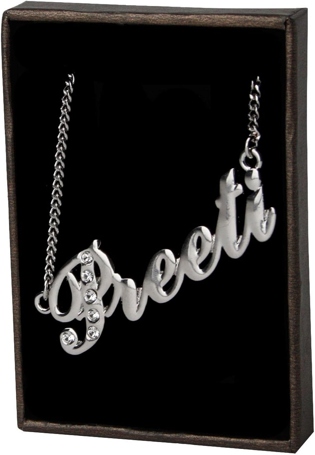 Indian Name Necklace Preeti Gold Plated 18ct Personalised Necklace 16 19 Amazon Co Uk Jewellery Indian Name Necklace Preeti Gold Plated 18ct Personalised Necklace 16 19 Amazon Co Uk Jewellery