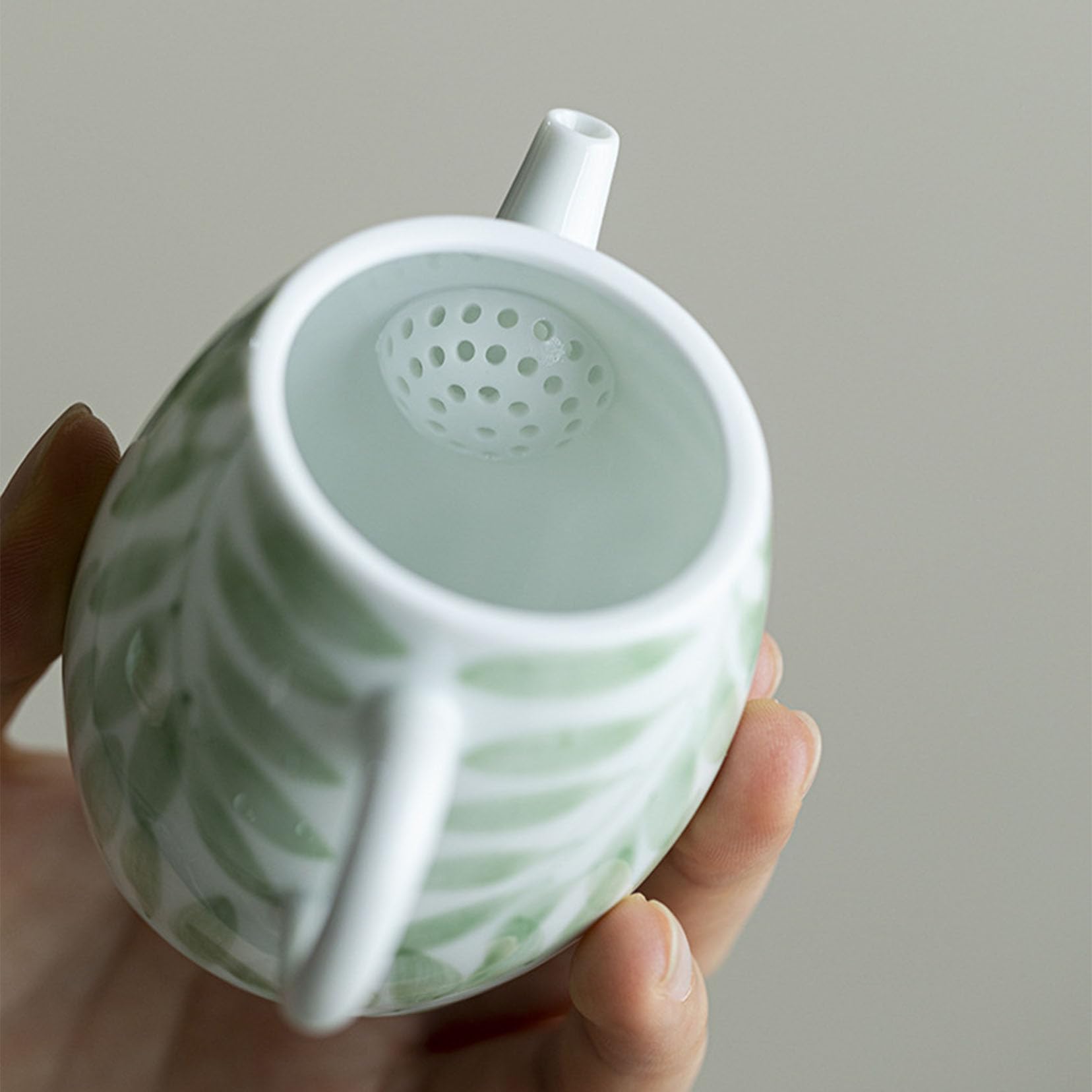 Ceramiczny dzbanek do herbaty 145 ml, mały dzbanek do herbaty na kwiaty i luźne liście, ręcznie wykonany kubek do herbaty, ceramiczny dzbanek do herbaty z pokrywką, dzbanek do herbaty dla miłośników
