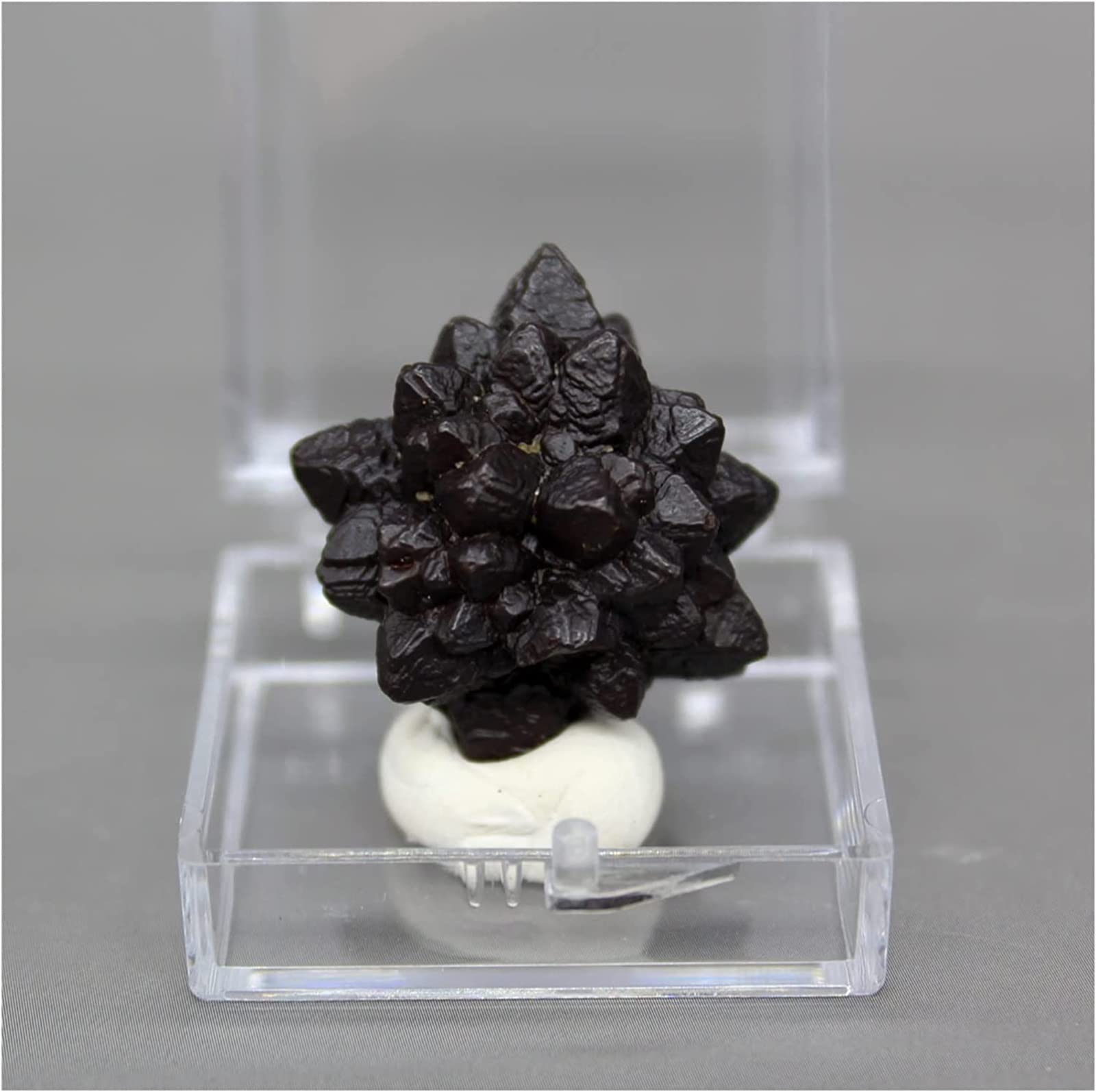 Piedras y cristales limonita natural cuarzo raras en caja decorativa de 3,4 cm para coleccionistas