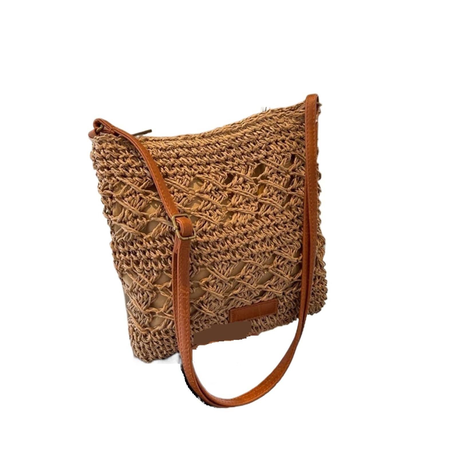 EBZFASO Straw Woven Crochet Bag