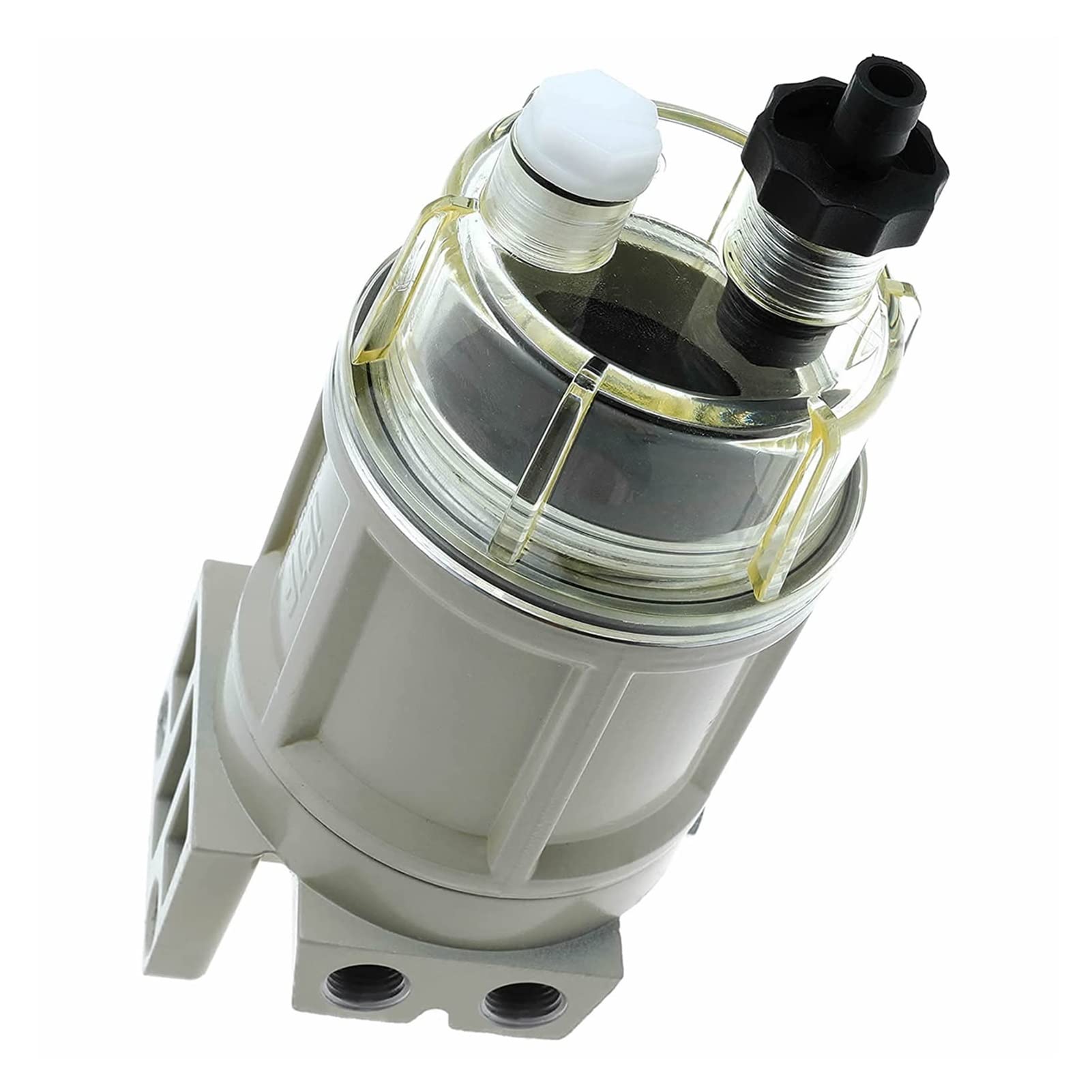 Car Fuel Filter R12H Fuel Water Separator Marine Replaces S3240 120At Npt Zg14-19 Spin-On Filter Includes 2 Fittings 2 Plugs Automobile Fuel Filter