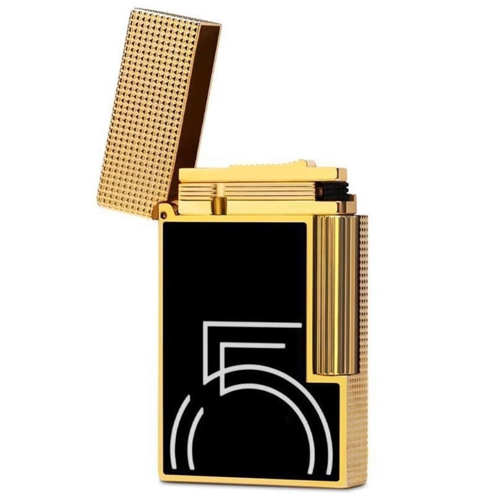 Classic Side Pulley Ignition Lighter Adjustable Flame Size Torch Lighter Portable Soft Flame Pure Copper Butane Gas Lighter