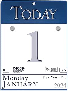 House Of Doolittle 2024 Daily Today Calendar, Refillable, 6.5
