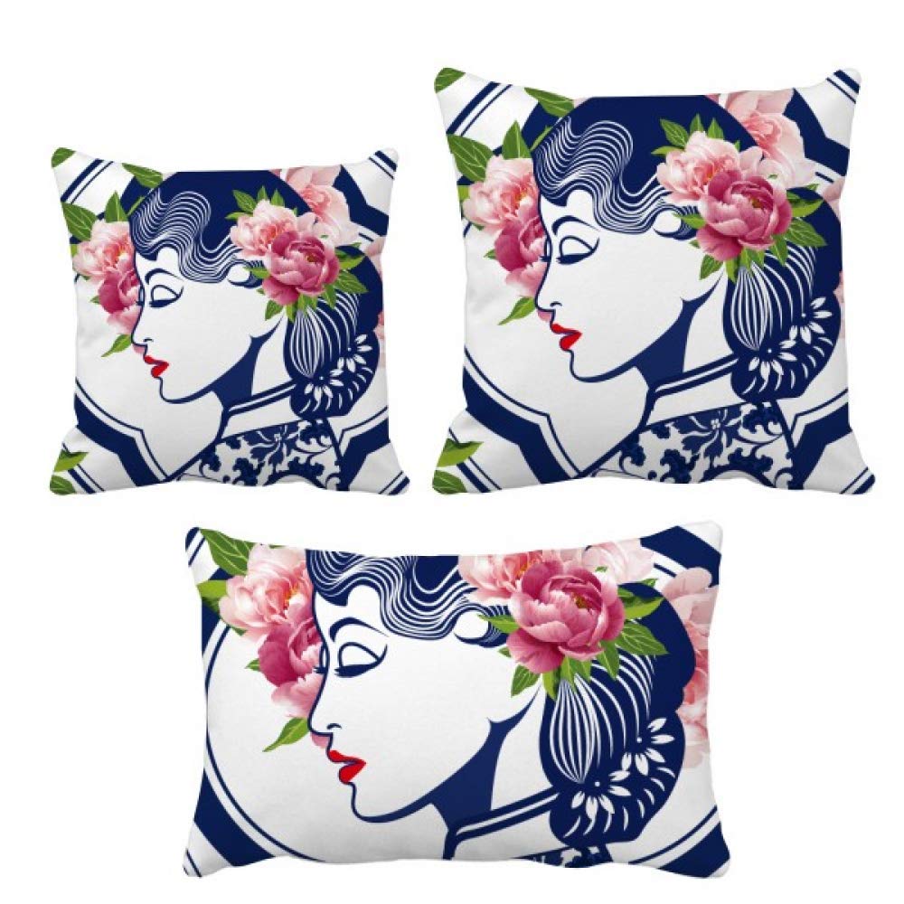 Housse de coussin rose décoration canapé salon taie carrée textile