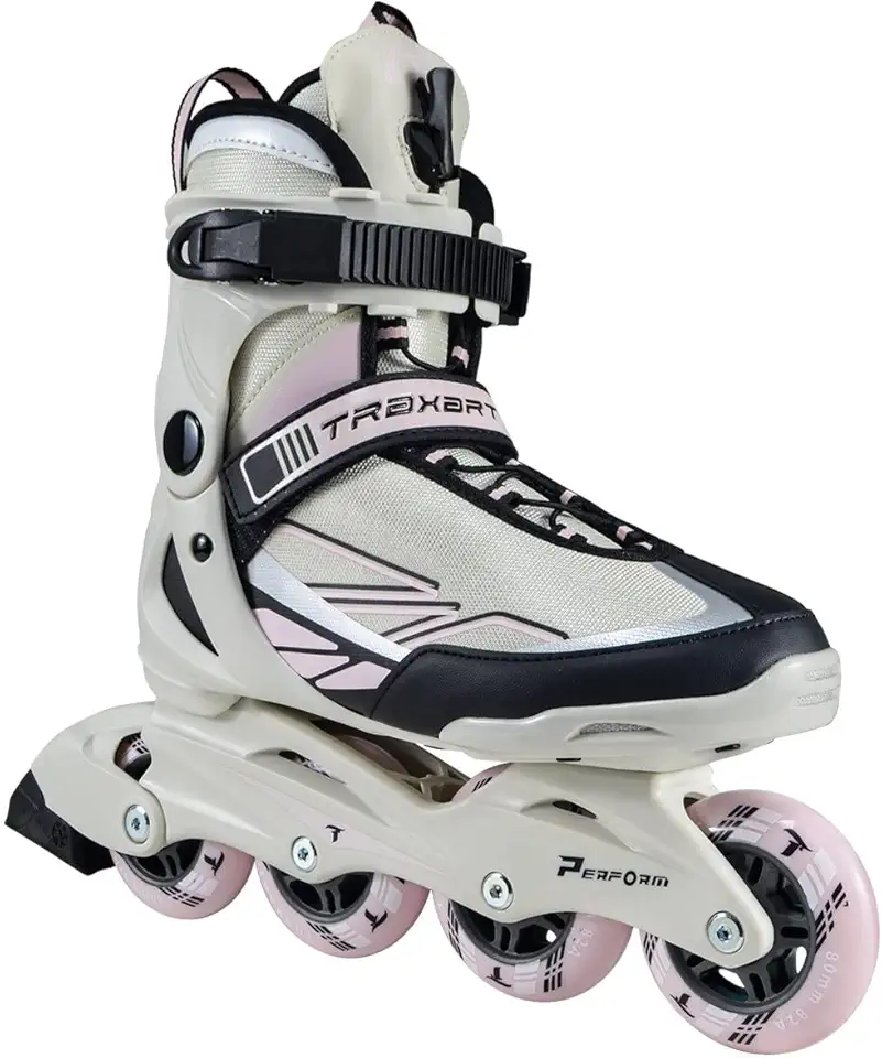 Patins Inline Recreação Traxart Perform Rose - 80mm ABEC-5