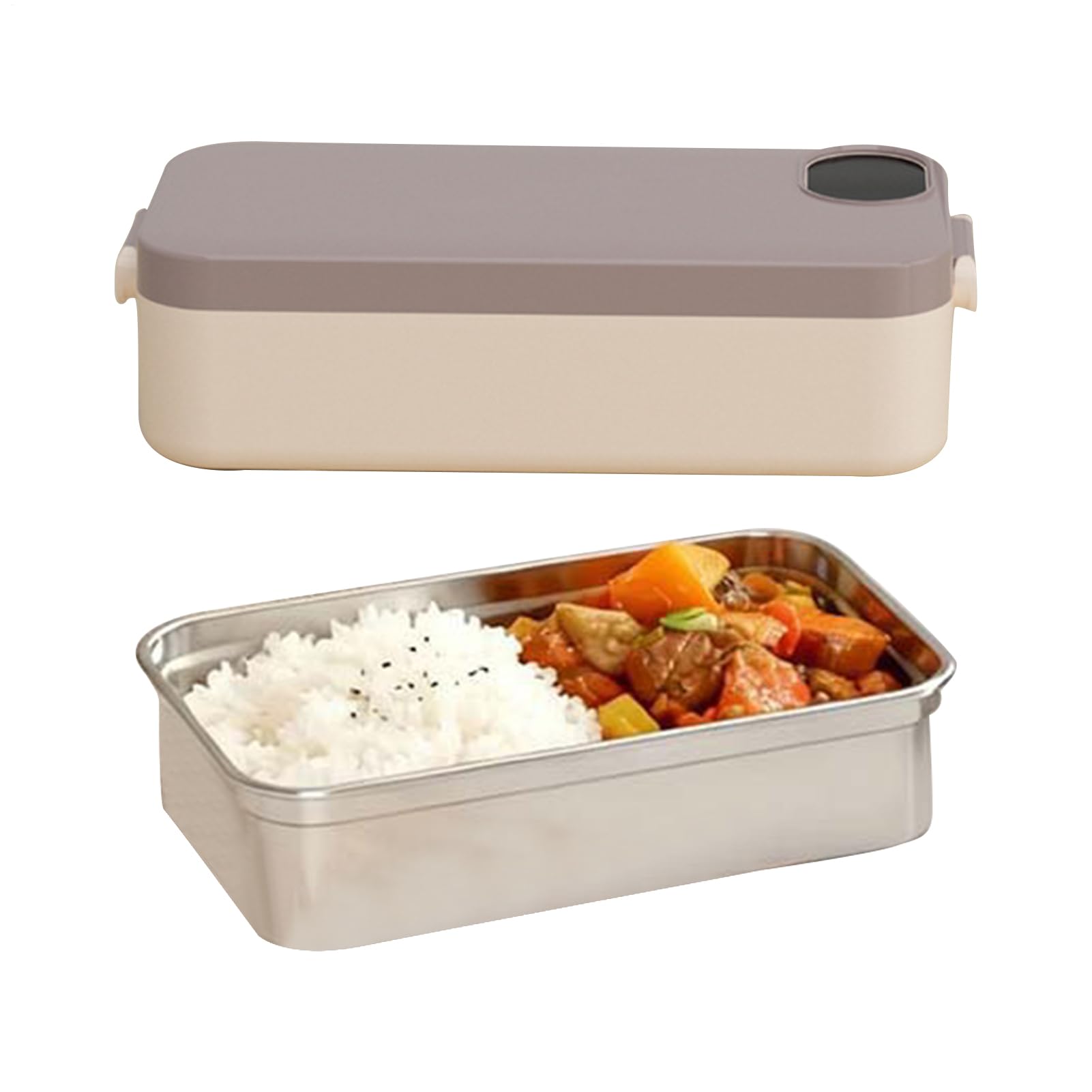 Scatola Pranzo Elettrica per Uso Adulti Scaldavivande Portatile | Termoscatola Elettrica con Contenitore in Acciaio Inossidabile Per Ufficio Viaggio Scuola e Famiglia