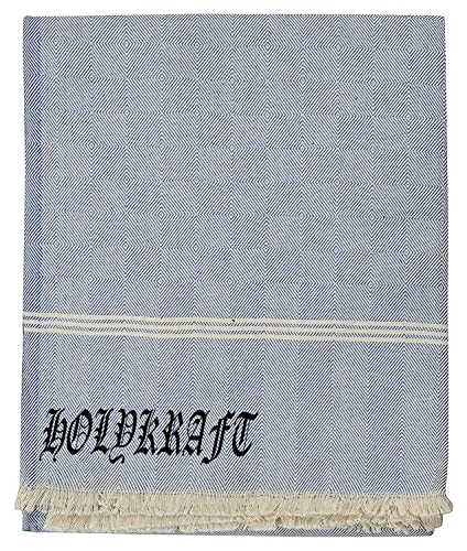 Image of 100% Cotton Soft Beautiful 3D Chek Single Bed Size Skin Friendly Summer Blanket /Khes /Dohar /Top Sheet Set /Chadar (Blue)