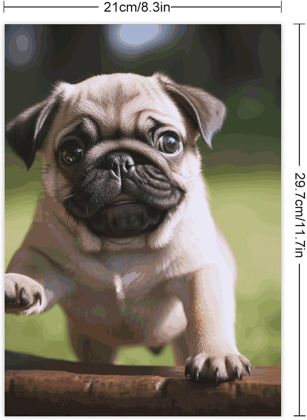 Cute Stickers Waterproof Funny Pug Puppies Stickers for Water Bottles Laptop Decor