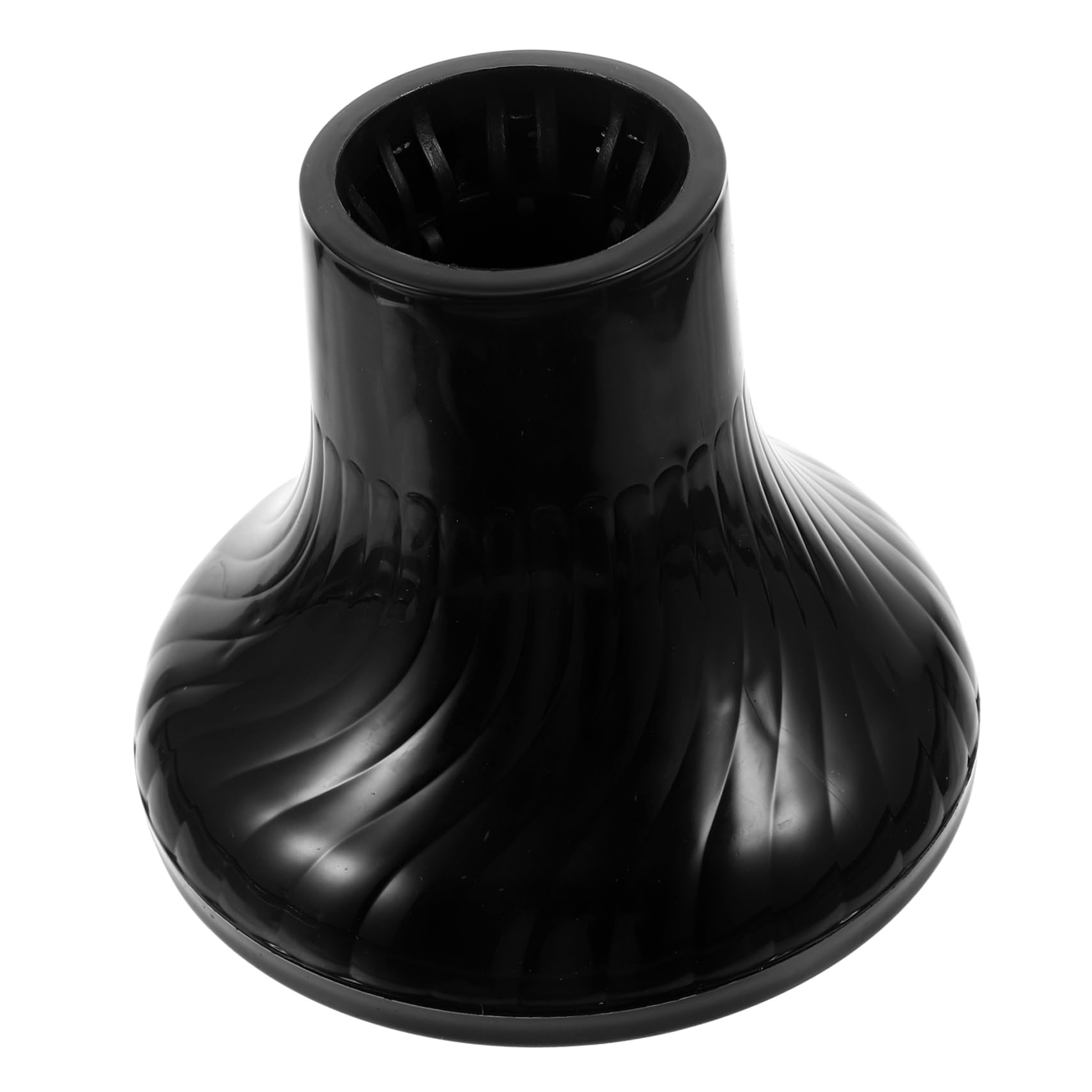 Diffusore per Phon Chioma in Plastica Nero, Adatto per Bocchetta Diametro 4.2-4.8cm, Elimina L'effetto Crespo e Massimizza Volume, per Casa e Salone