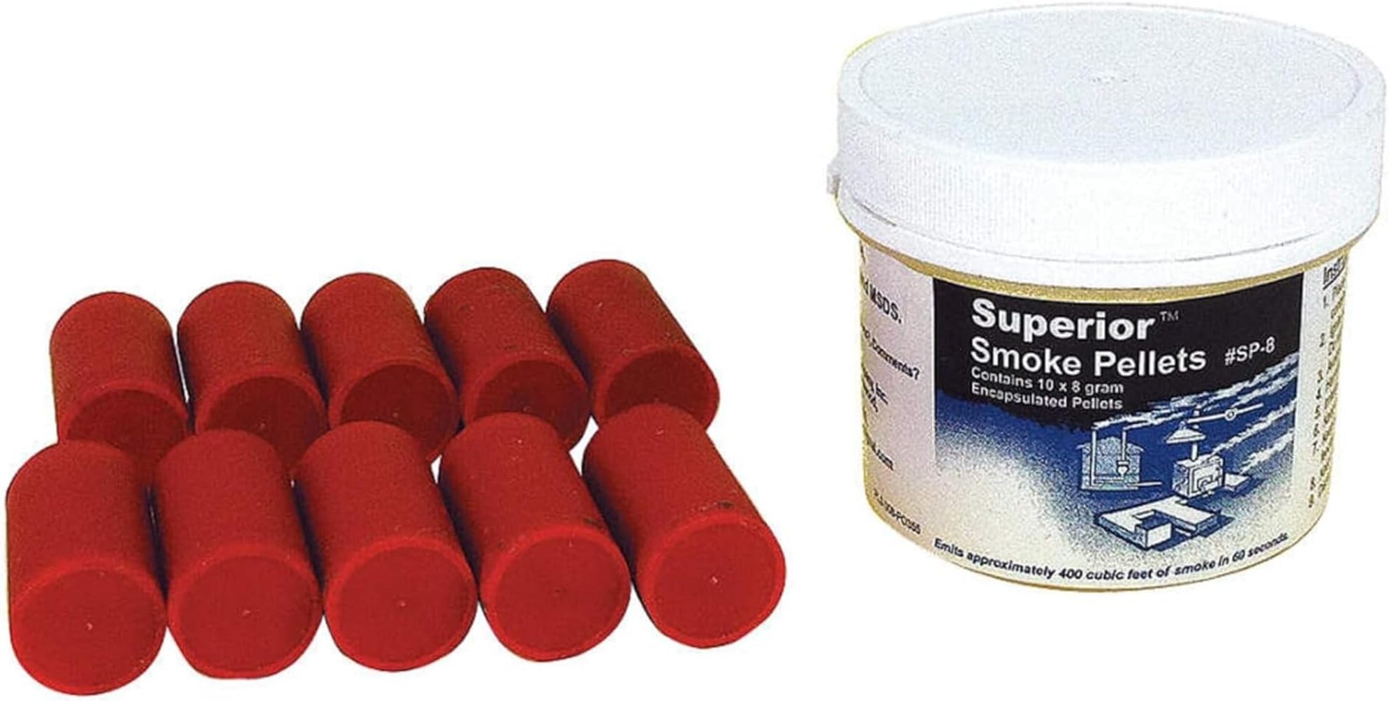 Superior Encapsulated Pellets, 60 Seconds, 500 cfm, Package of 10