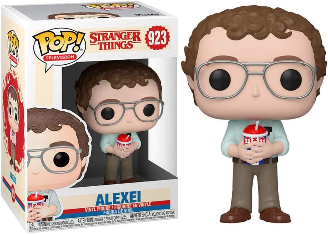 POP Stranger Things - Alexei Funko Vinyl Figure (Bundled with Compatible Box Protector Case), Multicolor, 3.75 inches