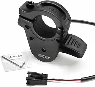 Ebike Thumb Throttle WUXING 300X Right/Left Hand Quick Disassembly Throttle for 24V 36V 48V 60V 72V Electric Bicycle Accelerator