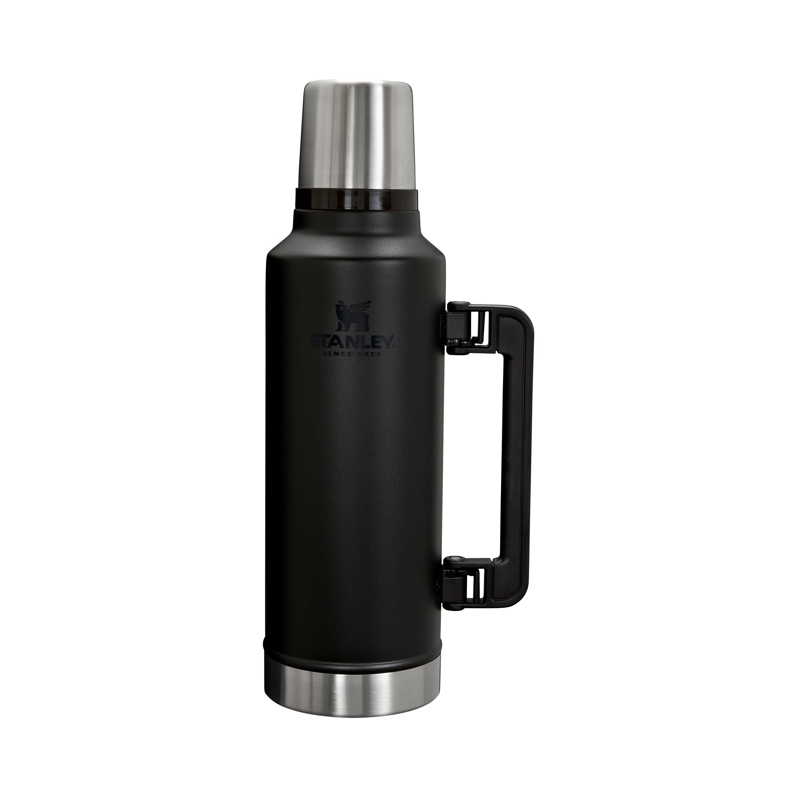 Stanley 1913 Classic Legendary Thermal Flask 1.9L - Keeps Hot Or Cold for 45 Hours - BPA-Free Insulated Bottle - Stainless Steel Coffee Flask - Leakproof - Dishwasher Safe - Black 2.0 โ image 1