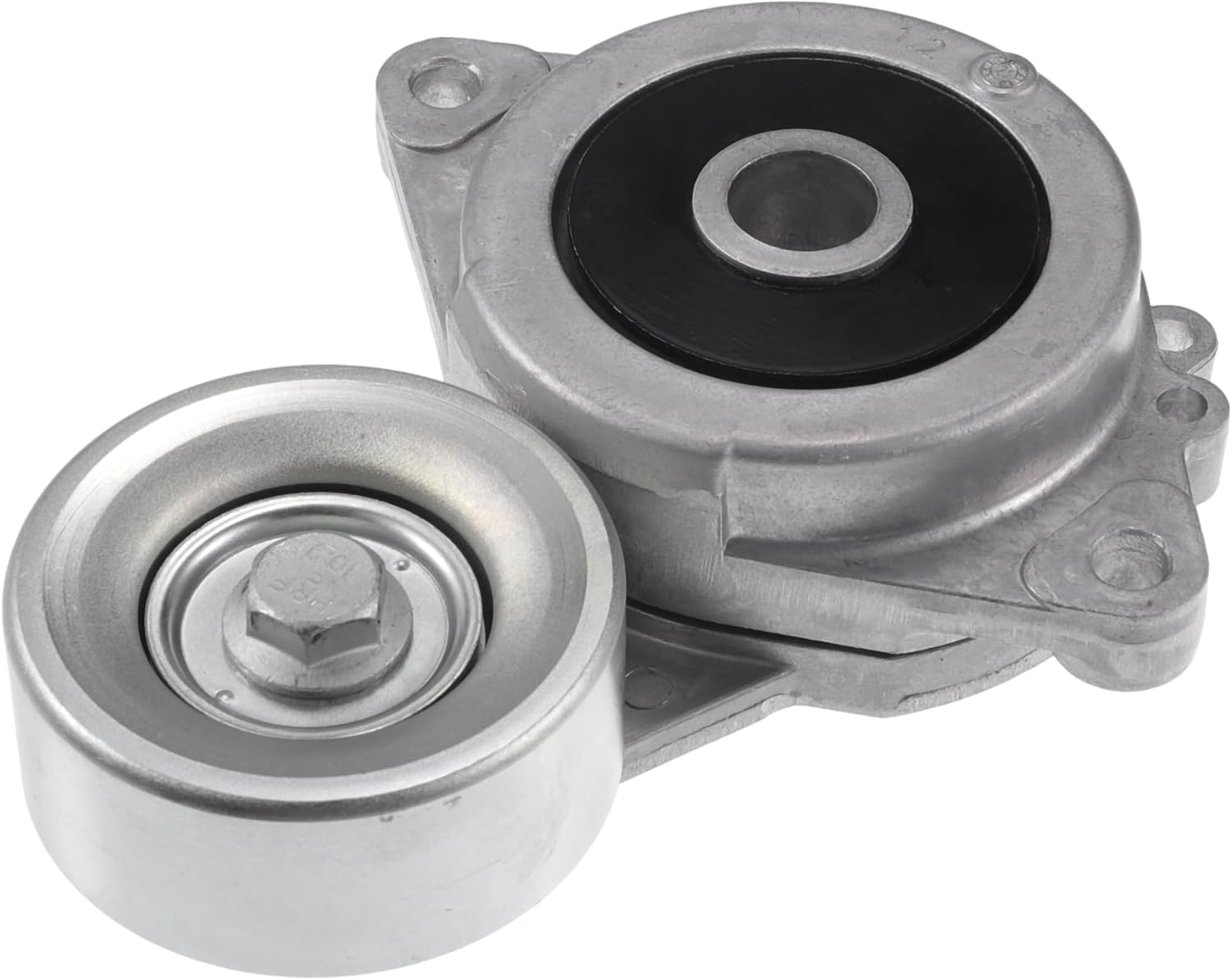 Motoforti Engine Belt Tensioner Pulley Assembly, Accessory Drive Belt Tensioner, for Honda Fit 2015-2018, Metal, No.311705R7A11, Silver Tone