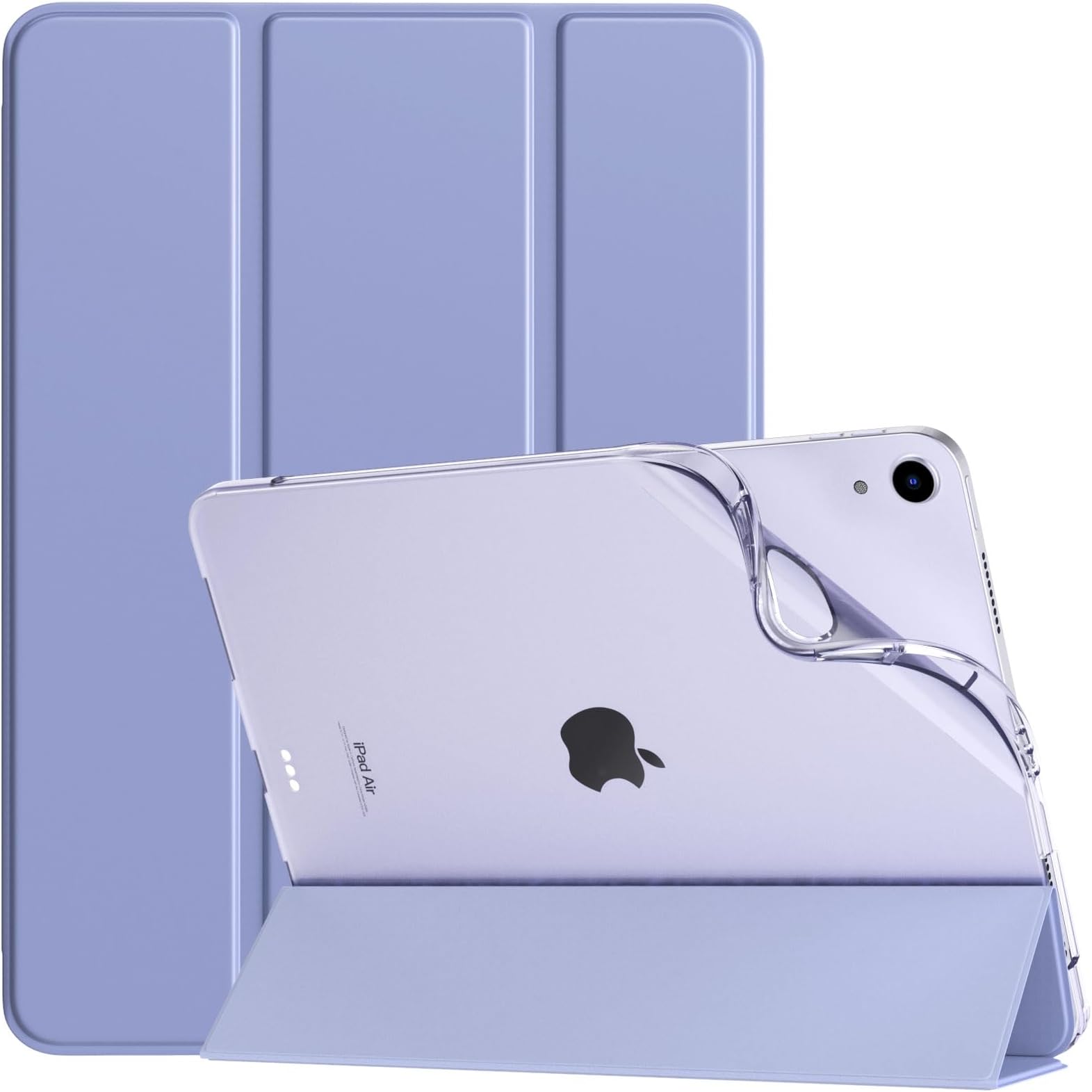 TiMOVO Case for New iPad Air 11 Inch (M3/M2-2025/2024), iPad Air 5th/4th Generation Case 2022/2020 10.9 Inch, Slim Soft TPU Translucent Frosted Back Cover, Auto Wake/Sleep, Lavender Purple