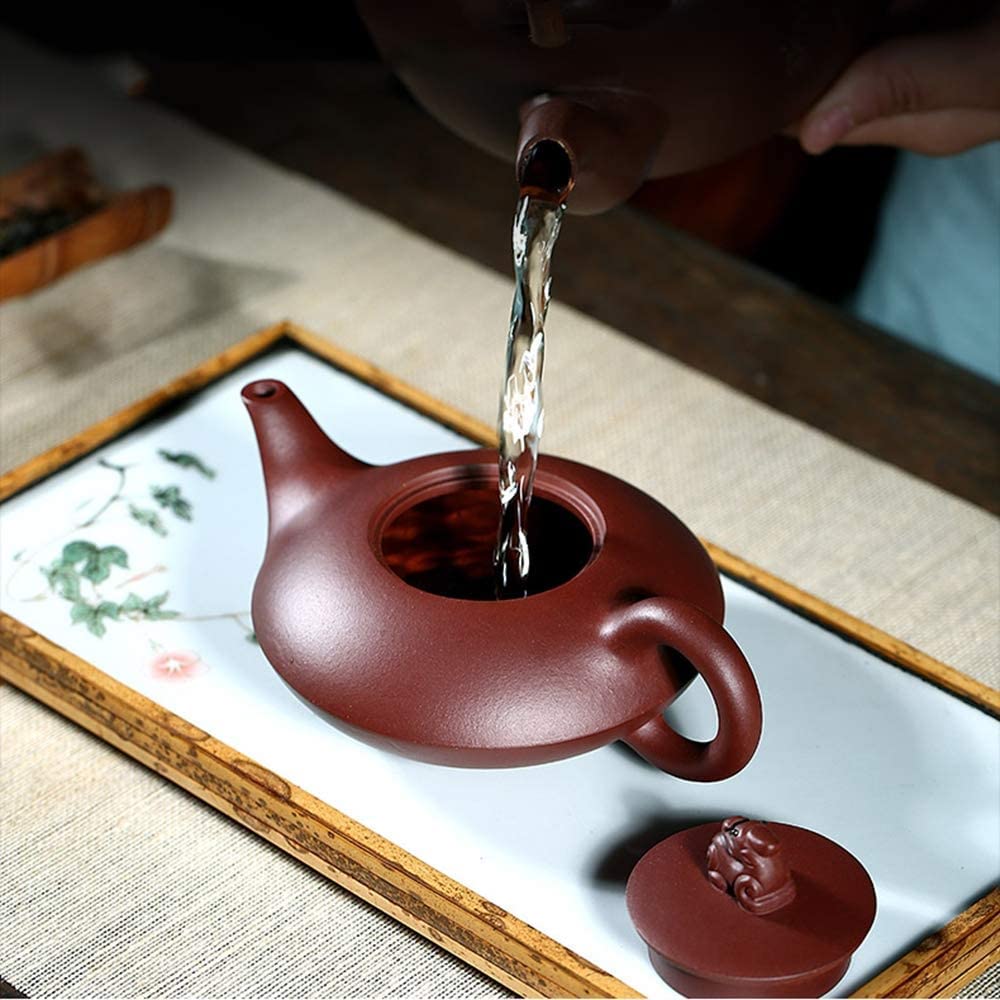 Teekanne Teekannen Teekanne Chinesische handgemachte Teekanne Gesunde Teekanne aus lila Ton Tee Kanne Langlebig