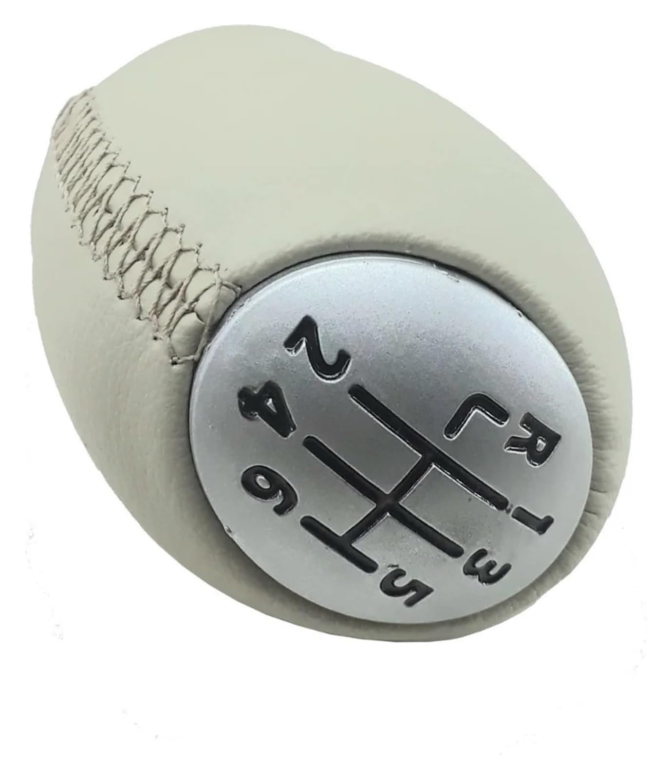 Per M&EGANE 3 2009-2016 Pomello Del Cambio Manuale A 6 Marce In Pelle Beige Pomello Del Cambio Leva Pomello Cambio