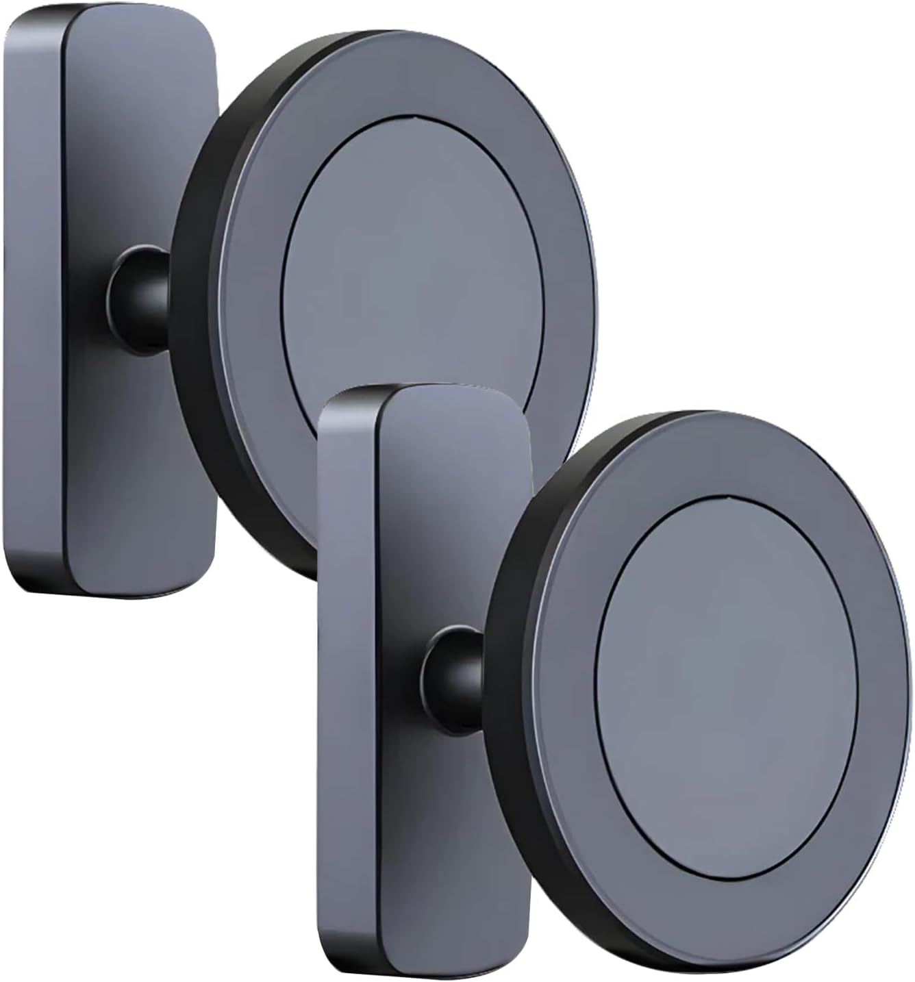 Cart Phone Holder, Phone Caddy Magnetic Phone Holder, 360° Rotation N52 Dual Magnets Try Hills Phone Mount with Even the Largest Phones, Golf Cart Accessories for Men (2pcs)