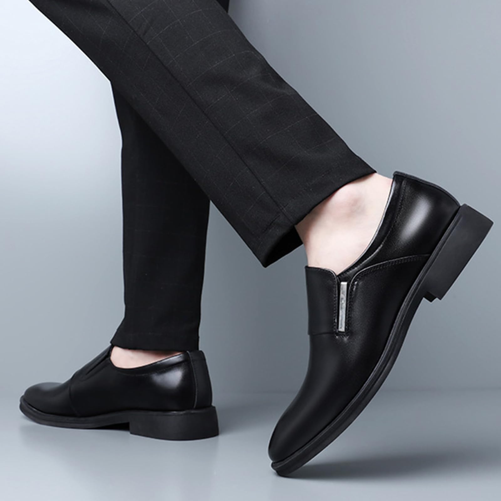 Scarpe da Formali da Uomo Senza Lacci | casual, a punta, in pelle, antiscivolo, eventi aziendali, mocassini, sposa, camminare