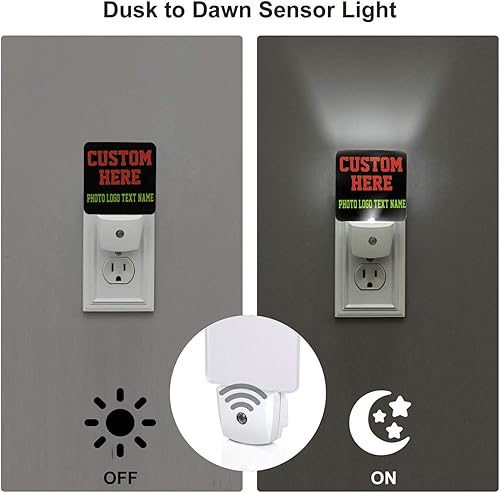 Miniatura 9 de Ouqiuwa Juego de 2 luces nocturnas enchufables para Halloween, calabaza, otoño, hojas, LED, sensor de movimiento, lámpara para dormitorio, cocina,