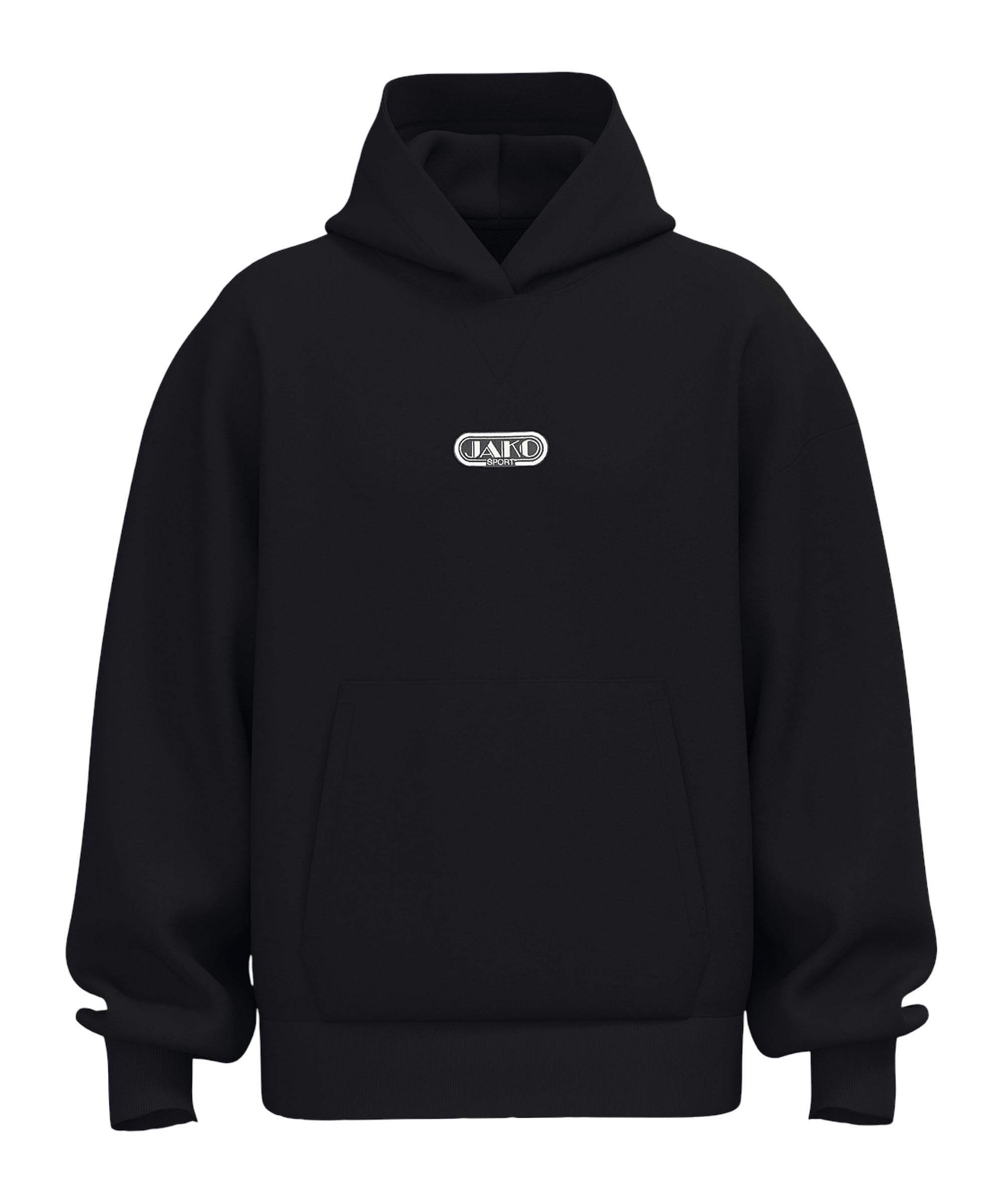 JAKO Unisex Hooded Sweatshirt Wardrobe, Black, M