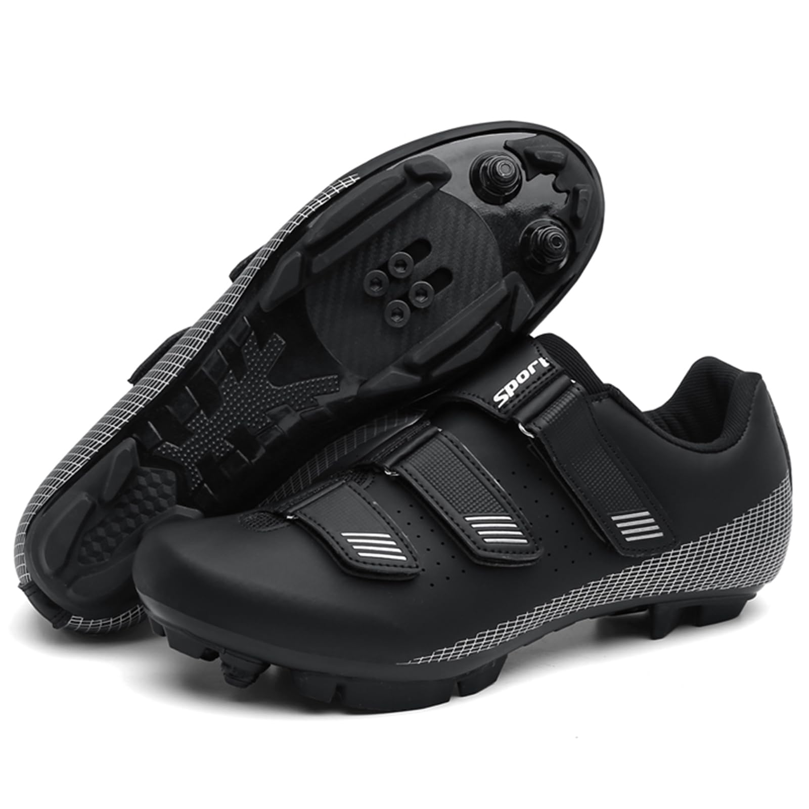 Scarpe da Ciclismo MTB Uomo, Scarpe da Mountain Bike, Compatibile con Shimano SPD 2-Bolts Pedals Zapatilla de Ciclismo Scarpe da Equitazione