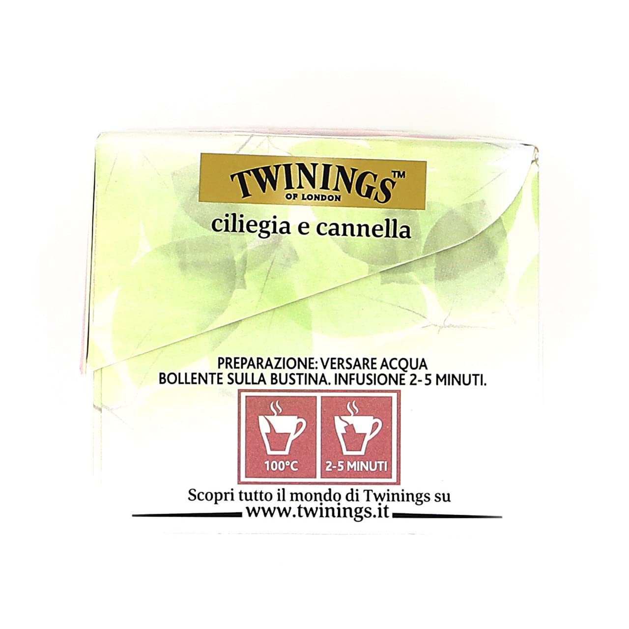Twinings Infusiones - Cereza y Canela - Nuevas Infusiones Frutas y Hierbas sin Cafeína y 100% Naturales, Explosión de Sabor para Cualquier Momento del Día (40 Bolsas)