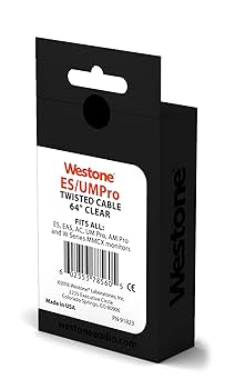 Westone ウェストン EPIC編み込みケーブル クリア MMCXコネクタ 耳かけ式 163cm(64インチ) 78560 9jupf8b Amazon.co.jp: Westone ウェストン EPIC編み込みケーブル クリア
