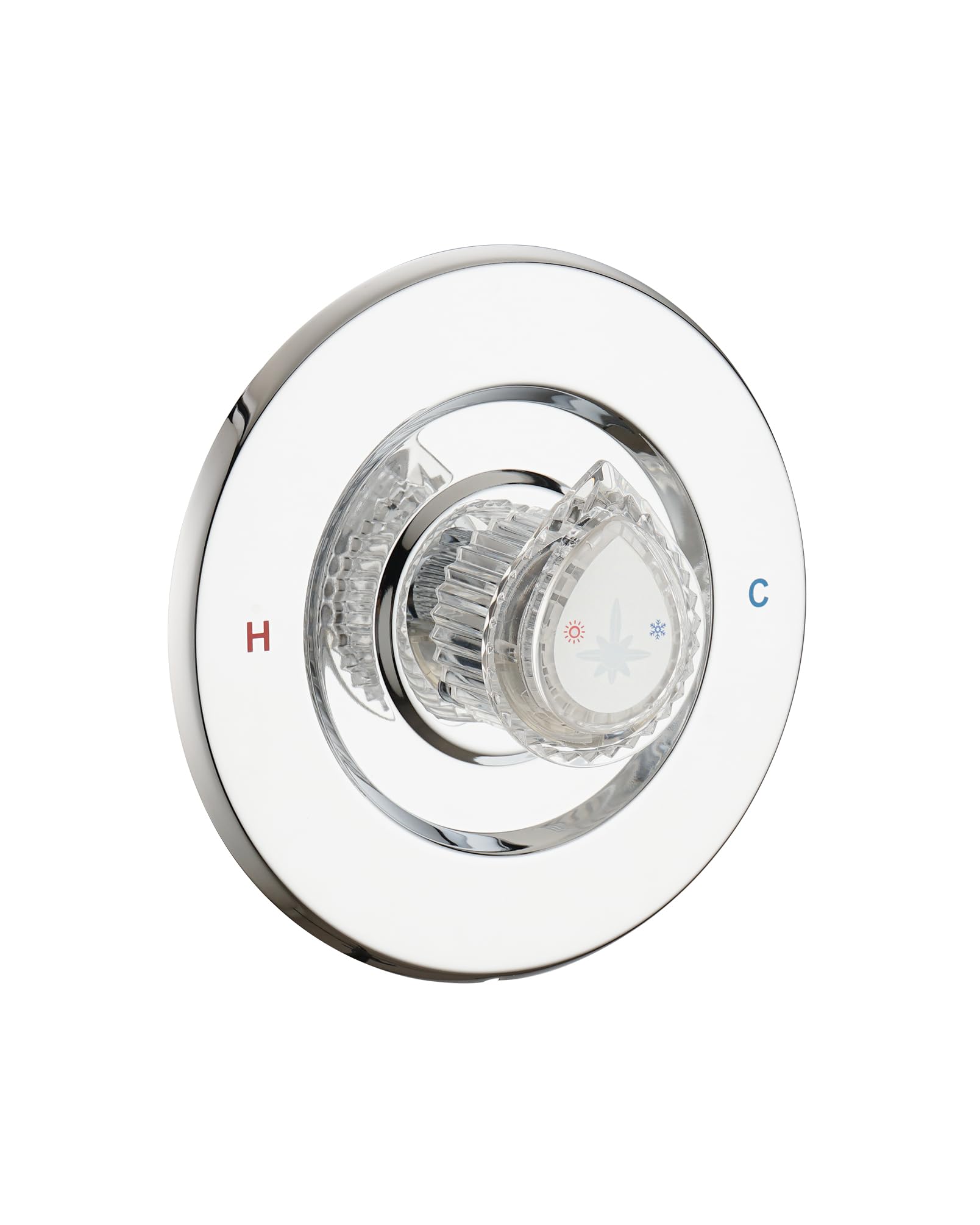 Photo 1 of Ultrimkit Shower Faucet Trim Kit Compatible with Moen Fit Chateau Valve Only, Pull-on Push-off Design Knob Handle, Chrome