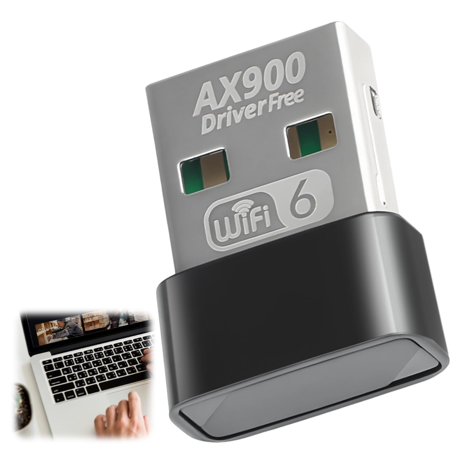 Clé WiFi 6 Puissante AX900 Mbps - Clé WiFi pour PC Double Bande 2.4GHz/5GHz, Adaptateur USB WiFi