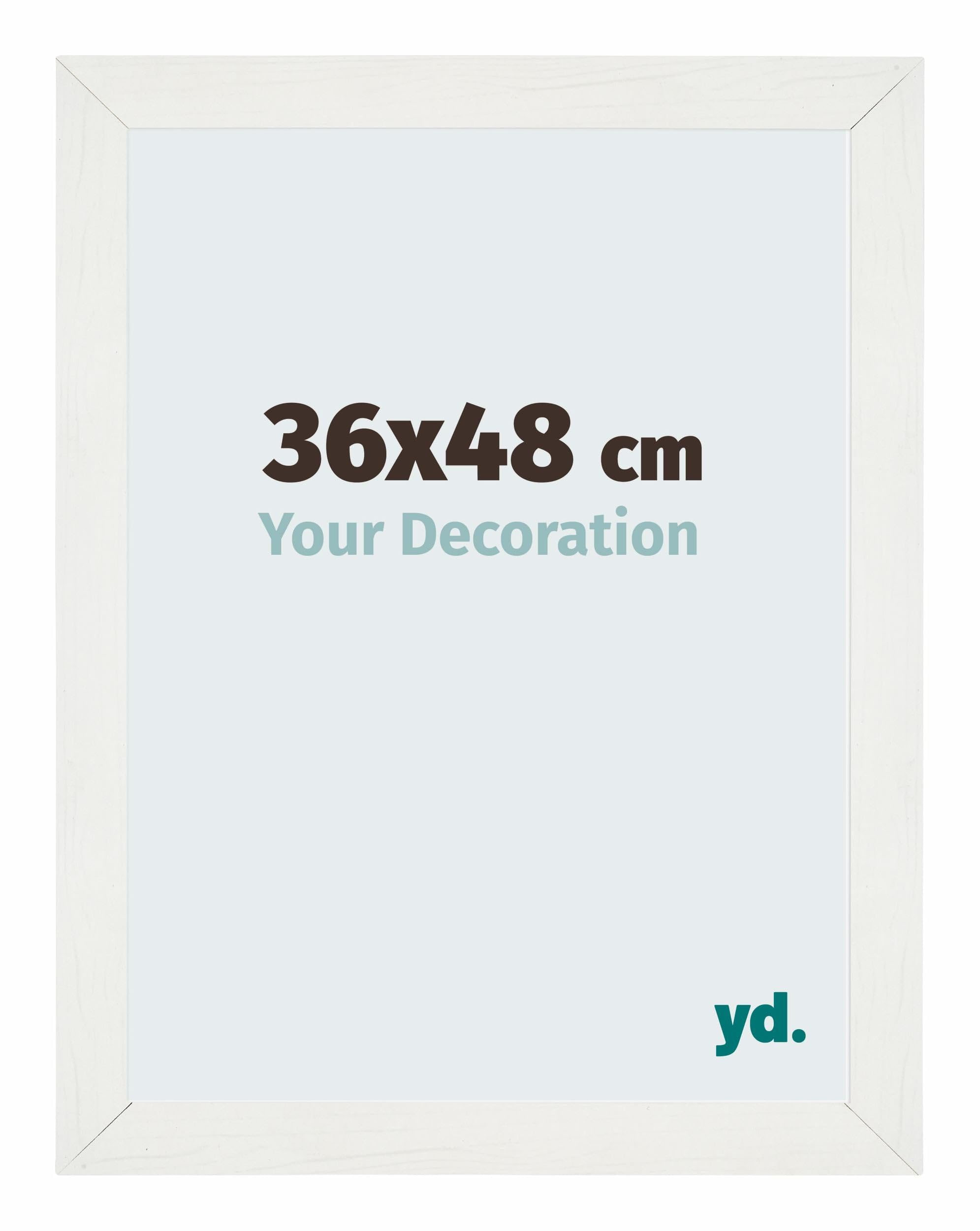 Your Decoration - Puzzle frame 36x48 - White Swept - Puzzle frame 500-1000 Pieces - MDF Photoframe - Mura