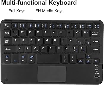 キーボード付きブラックタブレット Amazon | キーボード付きケース 7 8 インチタブレット PC 用 Bluetooth