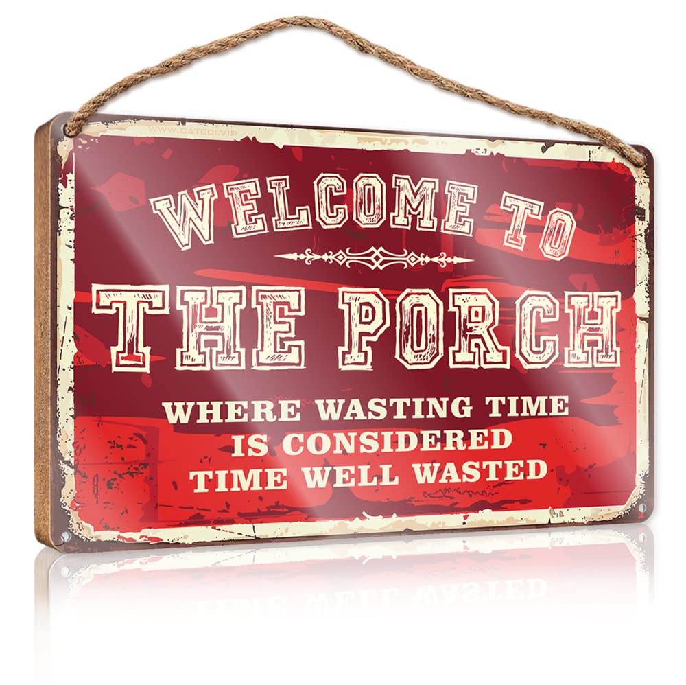 Frintoxa One Color Door Hanging Decoration Welcome To The Porch Wooden Sign(20X30cm)