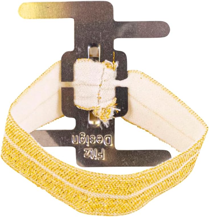 Floral Accessories - Lady Fitz Elastic with Clip Rd, Gold, Miscellaneous, 12 Pieces