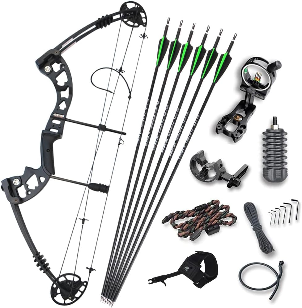 MILAEM Archery Compound Bow Kit Hunting Bow with Arrows and Bow