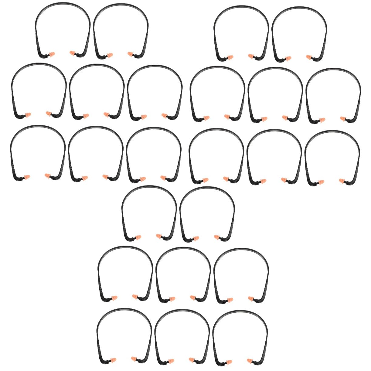 24pièces Bouchons Oreilles Silicone à Bandes Lot De Auditive Réutilisable Pour Sommeil Études Et Travail Confort Optimal Et Anti-dérapant