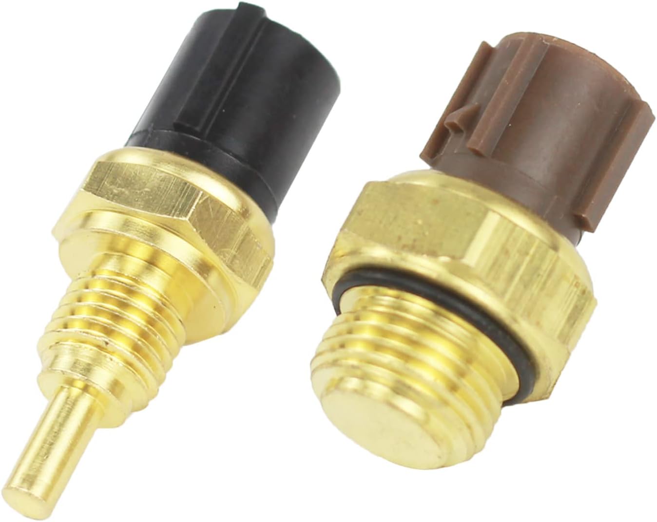 Coolant Temperature Sensor and Cooling Fan Switch Set Replacement for Honda Acura CR-V Civic Odyssey Accord 37870-PJ7-003 37760-P00-003 (Pack of 2)
