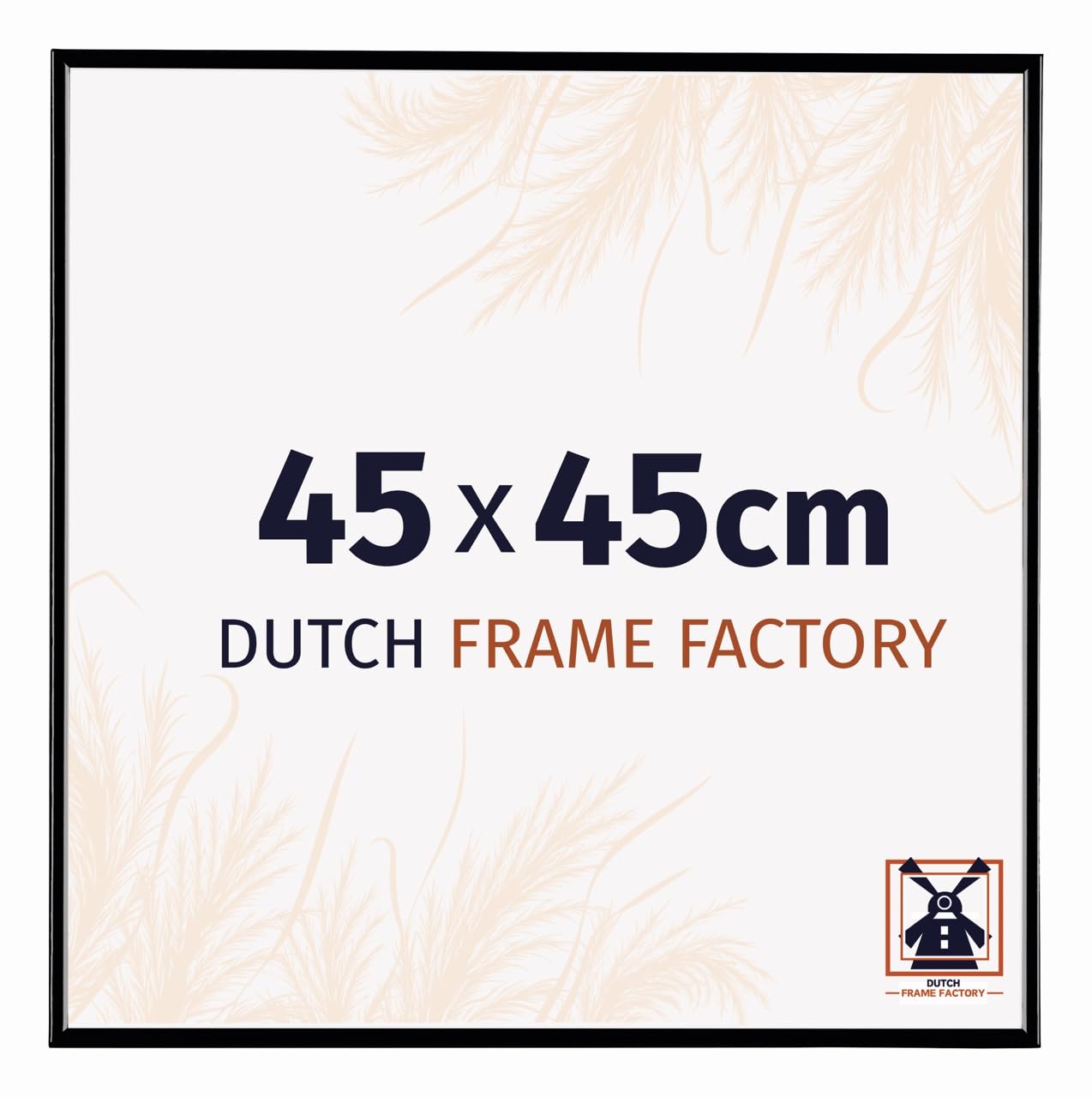 Dutch Frame Factory - Picture frame 45x45 cm Black High Gloss - Plastic