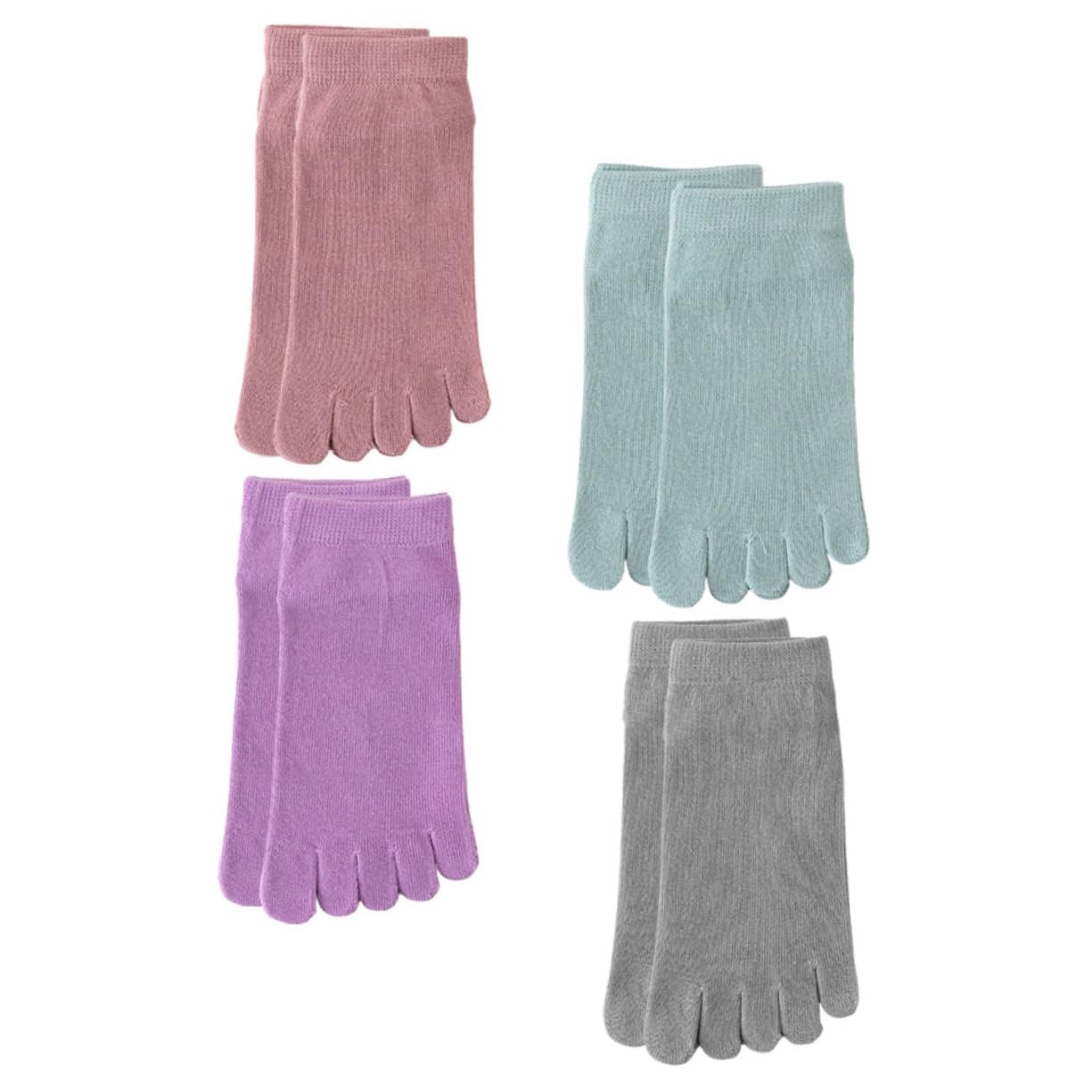 BESTYASH Calcetines Con Dedos Calcetines Altos Para Mujer Calcetines Bajos Invisibles Calcetines De Cinco Dedos Calcetines Separados Calcetines Para Mujer Calcetines Cortados