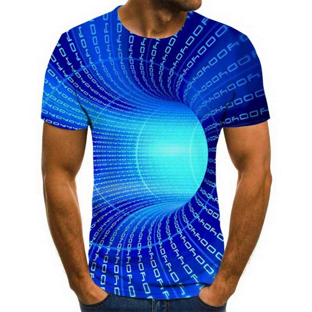 21Grams 3D Shirt for Men Print Printed T Shirts for Mens Tshirts Graphic Tees Streetwear Short Sleeve Fashion with Designs Blue