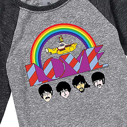 HYBRID APPAREL - The Beatles - Love Yellow Submarine - Toddler and Youth Raglan3