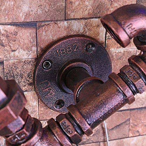 Raelf Retro Industrial Water Pipe Wall Lamp Edison 1 Pendant Lamp Wall Light E27 Steampunk Water Pipe Sconce Wrought Iron Industrial Loft Wall Light Children's Room Bar Club Decoration Lighting steampunk buy now online