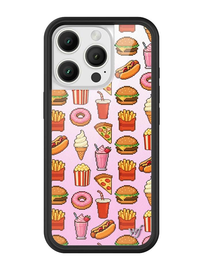 Image of Wildflower Cases - iPhone 16 Pro Compatible - Food Court | Impact-Certified 6.5 ft Drop Protection Case, Raised Protective Bumper, Cute Aesthetic Design, Women-Owned Small Business