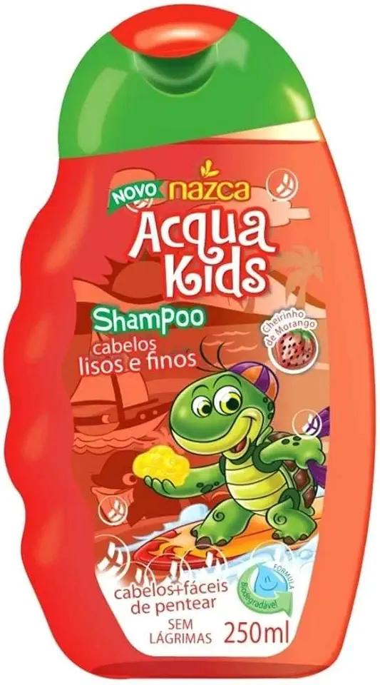 Acqua Kids Shampoo Impala Lisos e Finos 250 ml, Nazca Cosméticos