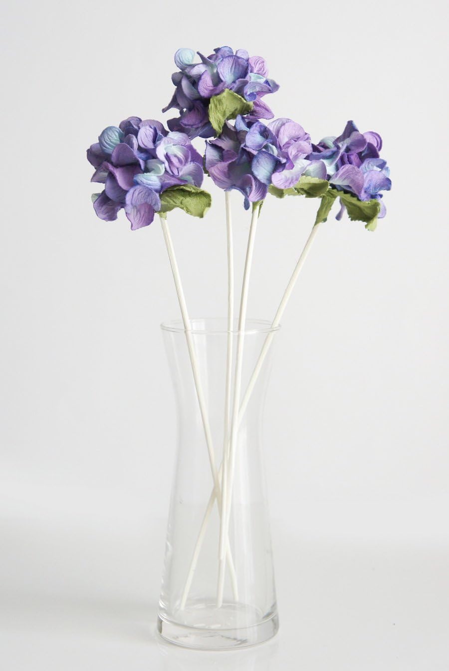 4 Violet Hydrangea Mulberry Paper Flower with Reed Diffuser for Home Fragrance Aroma Oil by Plawanature