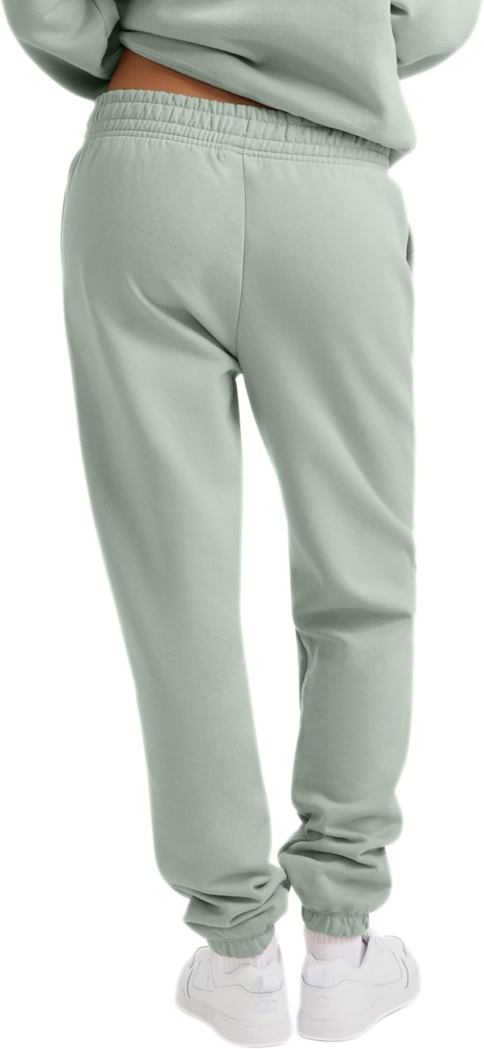 Champion Womens Cinched-Bottom Fleece Sweatpants, Oversized Fit, Midweight - Image 2