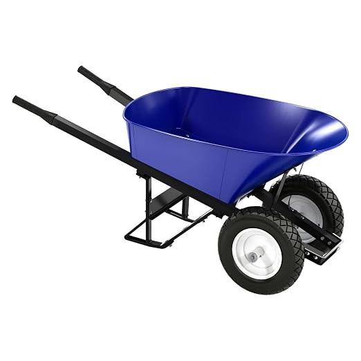 Carretilla Steel Tray Bon 6 cu ft con ruedas sin pinchazos miniatura 2
