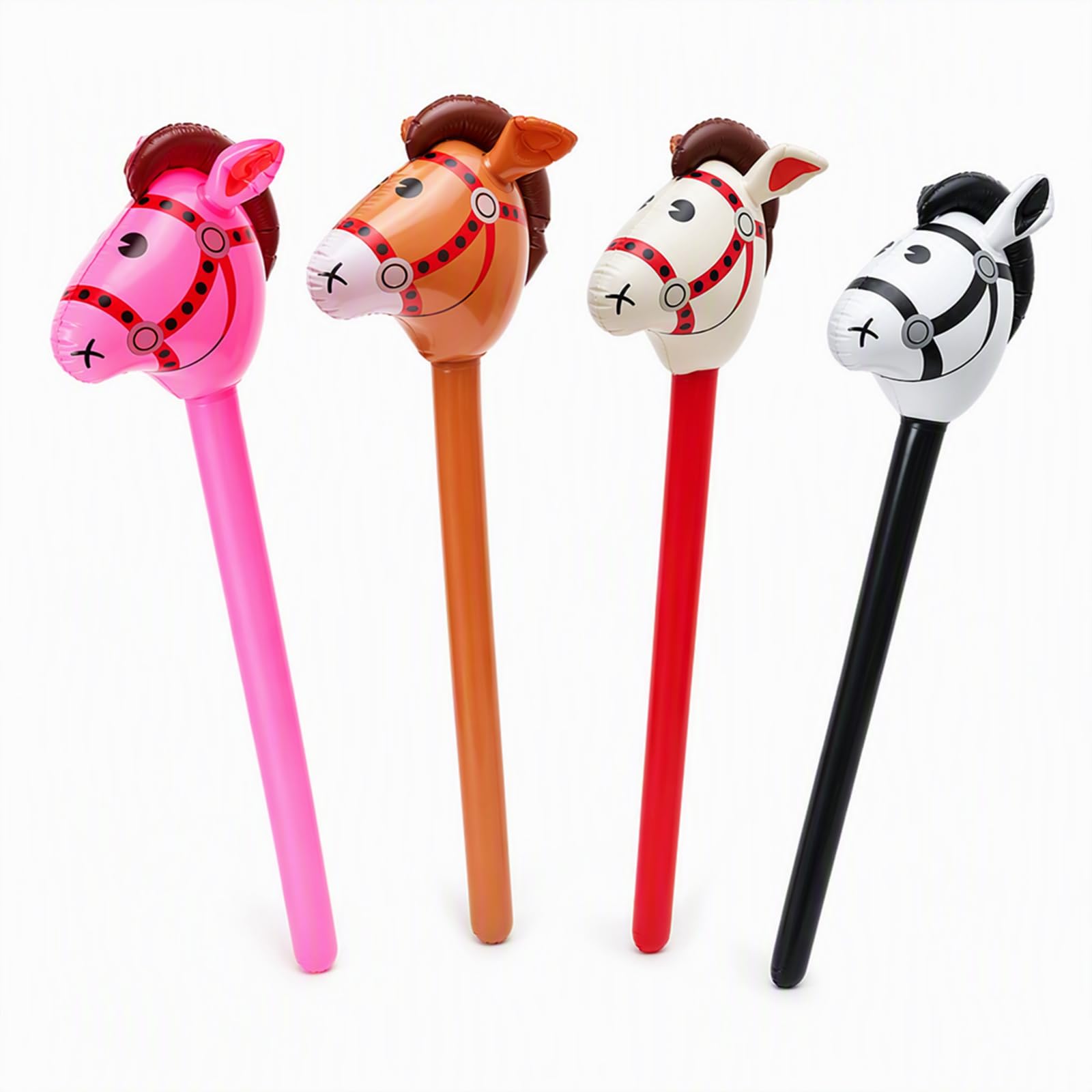 4‑Piece Inflatable Horse‑Shaped Prop Set, 95 cm Blow‑Up Themed Party