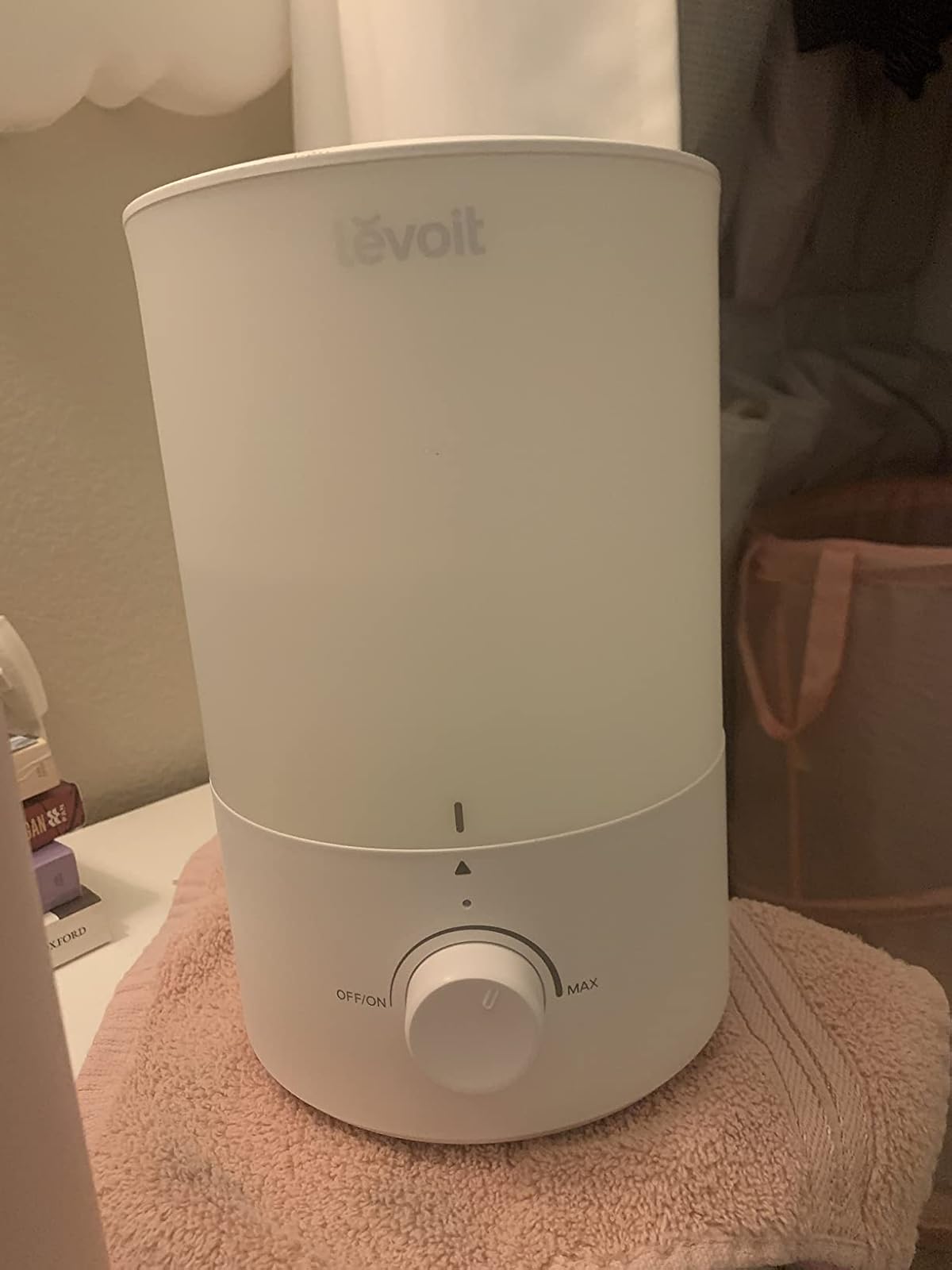 Levoit Humidifier in bedroom setting