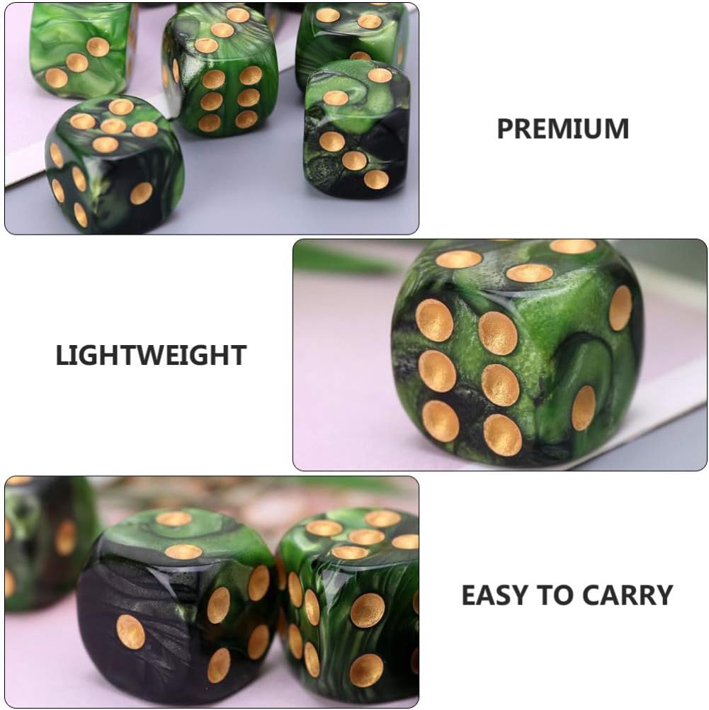25Pcs Sided Polyhedral Acrylic Dice Set for Table Games Lightweight Game Dice for RPG Board and Parties Entertainment Dices